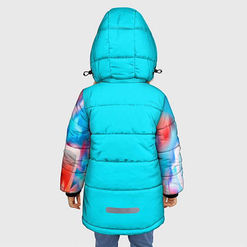Зимняя куртка для девочки Гоку / 3D-Светло-серый – фото 4