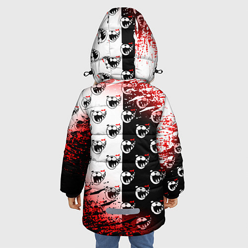 Зимняя куртка для девочки MONOKUMA / 3D-Светло-серый – фото 4