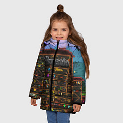 Куртка зимняя для девочки TERRARIA, цвет: 3D-красный — фото 2