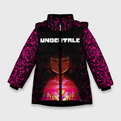 Куртка зимняя для девочки UNDERTALE FRISK, цвет: 3D-черный