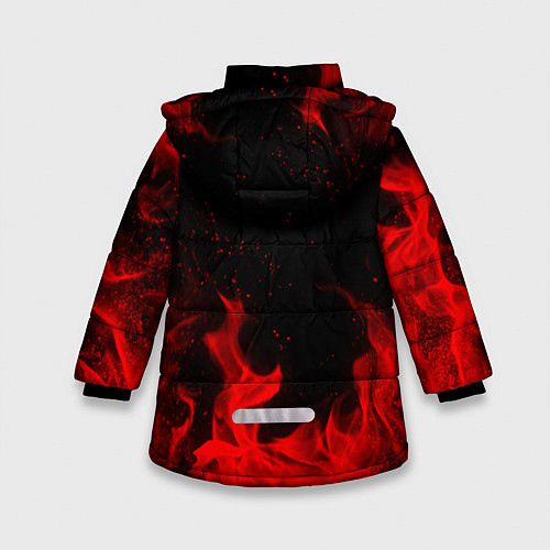 Зимняя куртка для девочки MONOKUMA / 3D-Красный – фото 2
