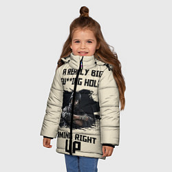 Куртка зимняя для девочки Rainbow Six Siege, цвет: 3D-светло-серый — фото 2