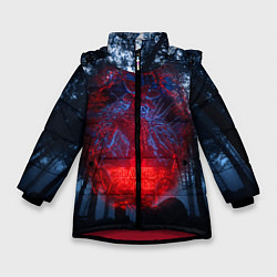 Куртка зимняя для девочки Demogorgon Stranger Things, цвет: 3D-красный