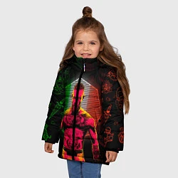 Куртка зимняя для девочки CONOR McGREGOR, цвет: 3D-красный — фото 2