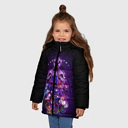 Куртка зимняя для девочки UNDERTALE, цвет: 3D-черный — фото 2