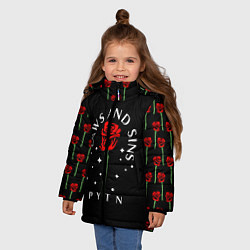 Куртка зимняя для девочки Payton Moormeier: Flaws & Sins, цвет: 3D-черный — фото 2