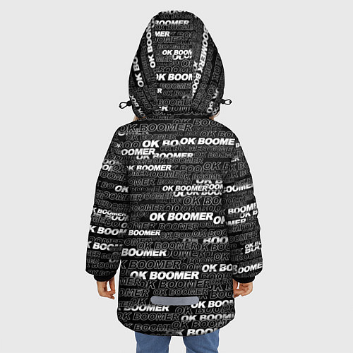 Зимняя куртка для девочки OK BOOMER / 3D-Светло-серый – фото 4