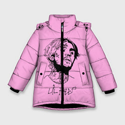 Куртка зимняя для девочки LIL PEEP, цвет: 3D-черный