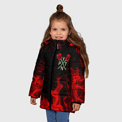 Куртка зимняя для девочки Payton Moormeier: TikTok, цвет: 3D-черный — фото 2