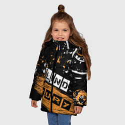 Куртка зимняя для девочки BLIND FURY, цвет: 3D-черный — фото 2