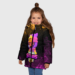 Куртка зимняя для девочки Brawl Stars Sandy, цвет: 3D-черный — фото 2