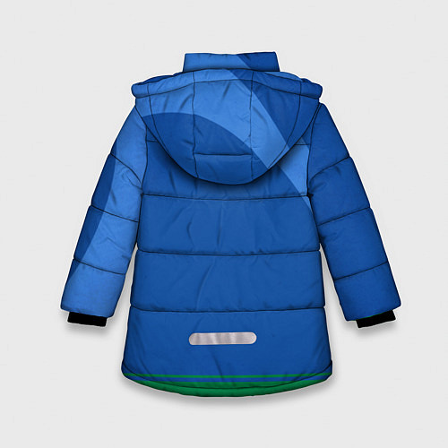Зимняя куртка для девочки Регби / 3D-Красный – фото 2