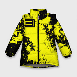 Куртка зимняя для девочки Eminem, цвет: 3D-светло-серый
