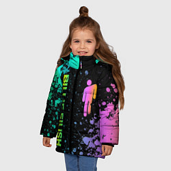 Куртка зимняя для девочки BILLIE EILISH, цвет: 3D-черный — фото 2