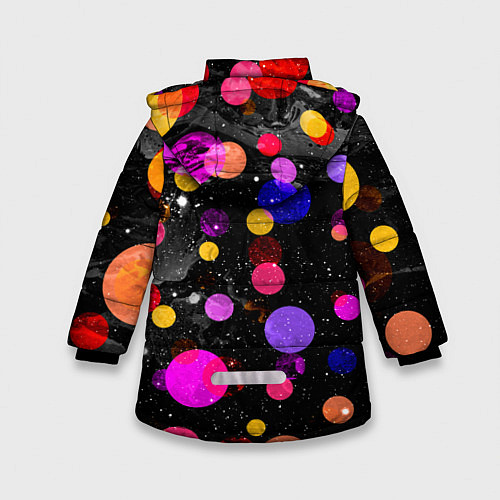 Зимняя куртка для девочки Totoro / 3D-Красный – фото 2