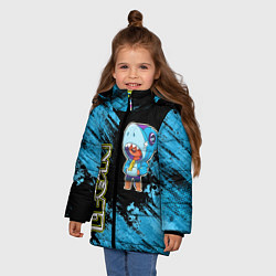 Куртка зимняя для девочки Brawl Stars shark, цвет: 3D-черный — фото 2
