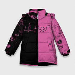 Куртка зимняя для девочки LIL PEEP, цвет: 3D-черный