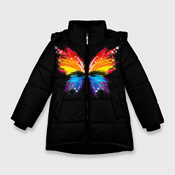Зимняя куртка для девочки Бабочка