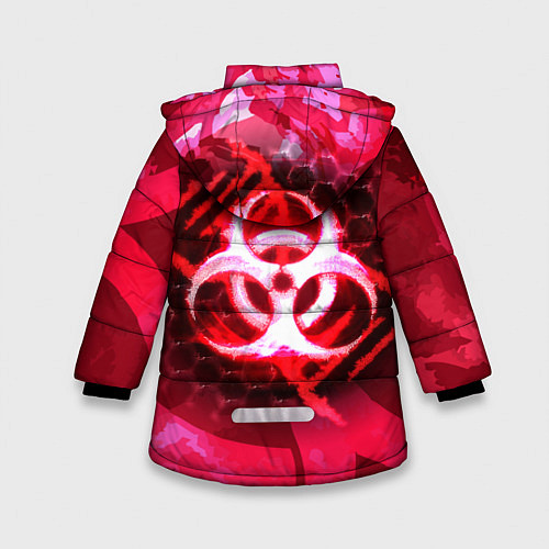 Зимняя куртка для девочки Plague Inc LC Oko / 3D-Красный – фото 2