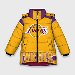 Куртка зимняя для девочки Los Angeles Lakers, цвет: 3D-красный