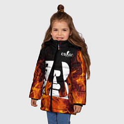 Куртка зимняя для девочки CS: Go Rush AB, цвет: 3D-черный — фото 2