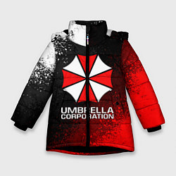 Куртка зимняя для девочки UMBRELLA CORP, цвет: 3D-черный