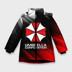 Куртка зимняя для девочки UMBRELLA CORP, цвет: 3D-черный