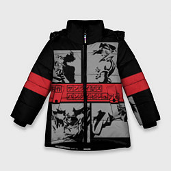 Куртка зимняя для девочки Cowboy Bebop anime, цвет: 3D-черный