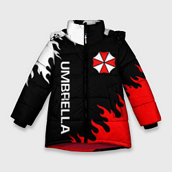 Куртка зимняя для девочки UMBRELLA CORP, цвет: 3D-красный