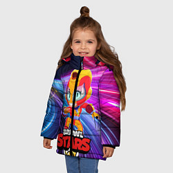 Куртка зимняя для девочки MAX BRAWL STARS, цвет: 3D-светло-серый — фото 2