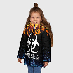 Куртка зимняя для девочки UMBRELLA CORPORATION, цвет: 3D-красный — фото 2