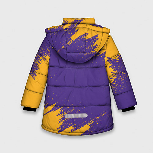 Зимняя куртка для девочки LA LAKERS / 3D-Красный – фото 2