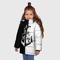 Куртка зимняя для девочки ВМФ России, цвет: 3D-светло-серый — фото 2