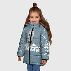 Куртка зимняя для девочки EMINEM, цвет: 3D-черный — фото 2