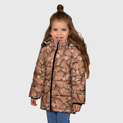 Куртка зимняя для девочки Бейонсе, цвет: 3D-красный — фото 2