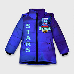 Куртка зимняя для девочки BRAWL STRAS, цвет: 3D-черный