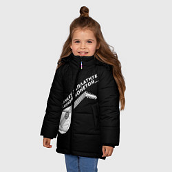 Куртка зимняя для девочки Ведьмаку Заплатите, цвет: 3D-черный — фото 2