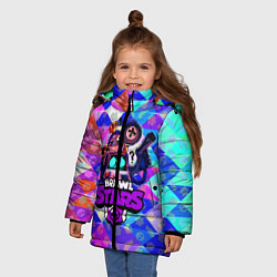 Куртка зимняя для девочки BRAWL STARS:8BIT, цвет: 3D-черный — фото 2