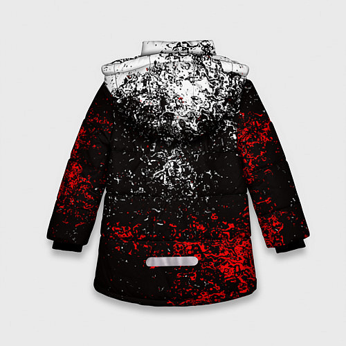 Зимняя куртка для девочки AC DC / 3D-Светло-серый – фото 2