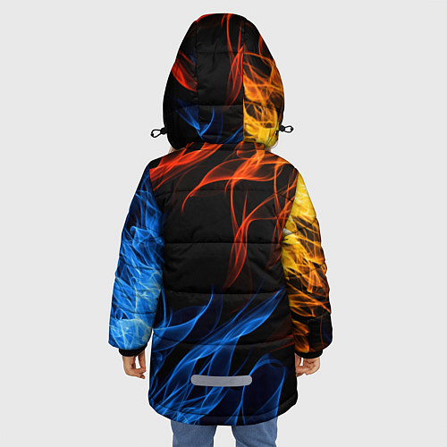 Зимняя куртка для девочки APEX LEGENDS / 3D-Светло-серый – фото 4