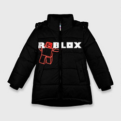 Куртка зимняя для девочки Роблокс Roblox, цвет: 3D-черный
