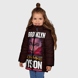 Куртка зимняя для девочки Mike Tyson, цвет: 3D-черный — фото 2