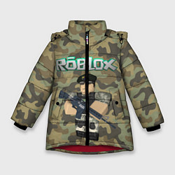 Зимняя куртка для девочки Roblox 23 February Camouflage