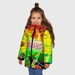 Куртка зимняя для девочки Роблокс, цвет: 3D-черный — фото 2