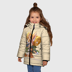 Куртка зимняя для девочки КОРГИ ПУТЕШЕСТВЕННИК, цвет: 3D-красный — фото 2