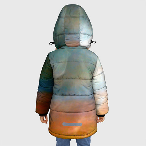 Зимняя куртка для девочки КОРГИ ЛУЧНИК / 3D-Светло-серый – фото 4