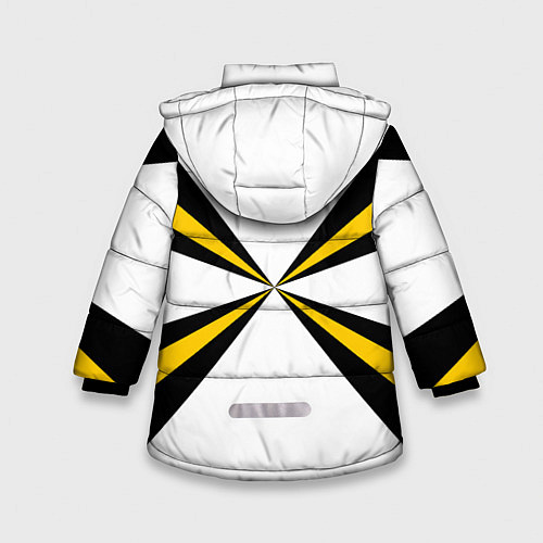 Зимняя куртка для девочки Войска связи / 3D-Светло-серый – фото 2