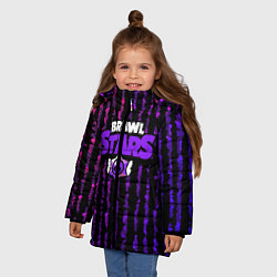 Куртка зимняя для девочки Brawl Stars Jagged, цвет: 3D-черный — фото 2