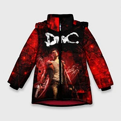 Куртка зимняя для девочки Devil may cry, цвет: 3D-красный