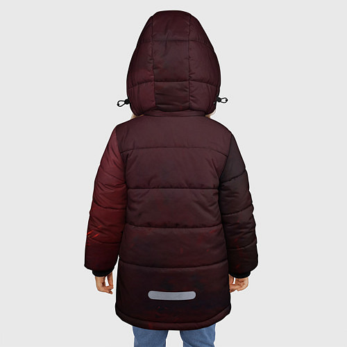 Зимняя куртка для девочки Танджиро Камадо / 3D-Светло-серый – фото 4